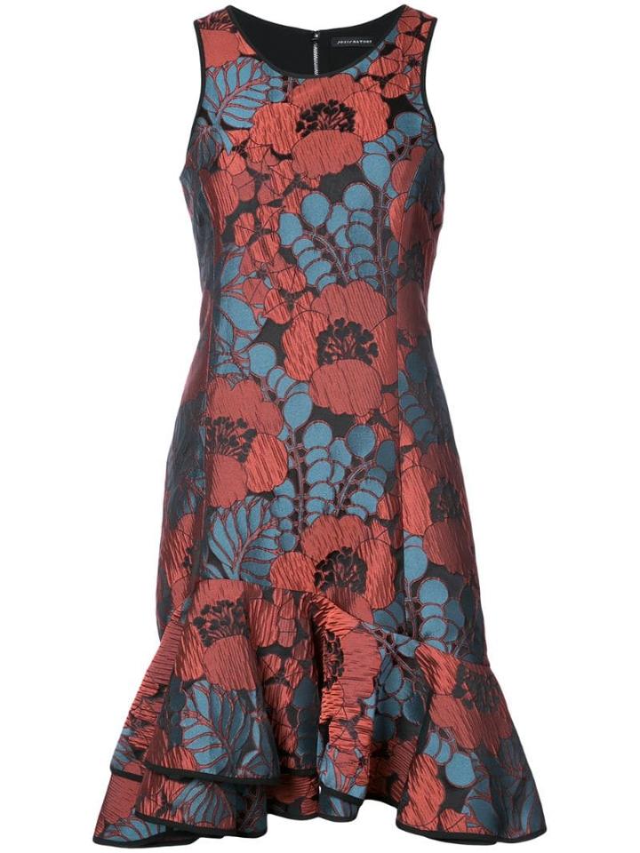 Josie Natori Ruffle Hem Dress - Multicolour