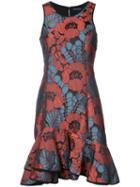 Josie Natori Ruffle Hem Dress - Multicolour