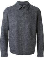 Harris Wharf London Zip Up Jacket, Men's, Size: Xl, Grey, Virgin Wool