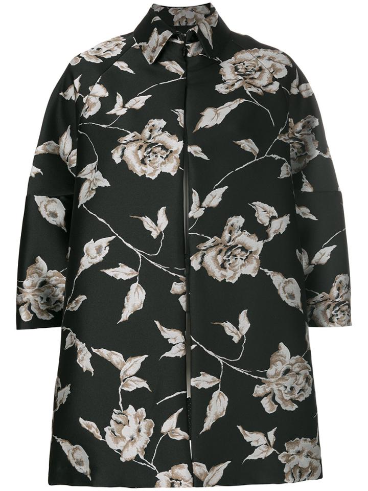 Antonio Marras Oversized Floral Jacket - Black