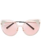 Matthew Williamson Cat Eye Frame Sunglasses - Pink & Purple