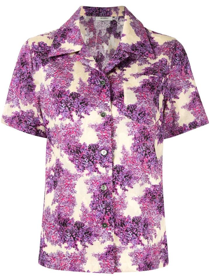 Goen.j Floral Print Shirt - Purple
