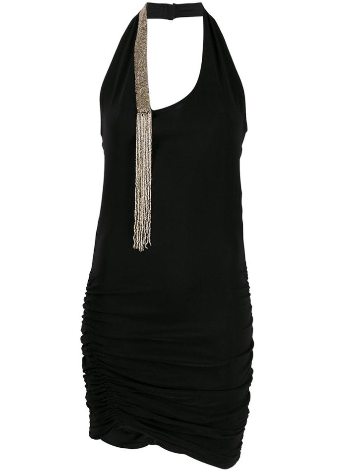 Patrizia Pepe Ruched Dress - Black