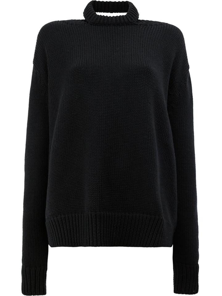 Monse Knit Collar Jumper - Black