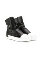 Cinzia Araia Kids Teen Two-tone Ankle Boots - Black