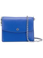 Tory Burch Chain Strap Crossbody Bag, Women's, Blue, Leather