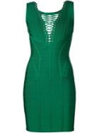 Hervé Léger 'ceylin' Dress, Women's, Size: Xs, Grey, Rayon/nylon/spandex/elastane