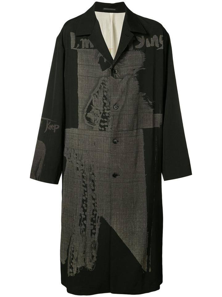 Yohji Yamamoto - Runway Coat - Men - Silk/cupro/wool - 3, Black, Silk/cupro/wool