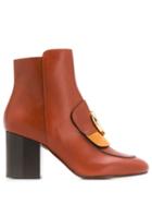 Chloé Mid-heel C Ankle Boots - Brown