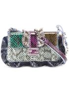 Fendi - Micro Baguette Crossbody Bag - Women - Snake Skin - One Size, Blue, Snake Skin