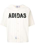 Adidas Logo Print Baseball Shirt - White