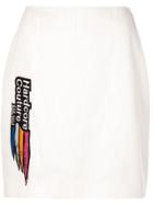 Marine Serre Moire Skirt - White