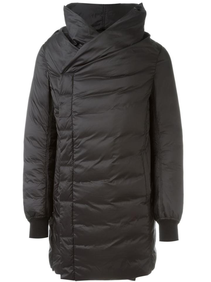 Rick Owens Shawl Collar Padded Coat
