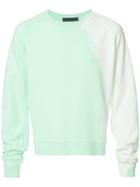 Haider Ackermann Crew Neck Sweatshirt, Men's, Size: Xl, Green, Cotton