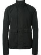 Rick Owens Funnel Neck Jacket, Men's, Size: 48, Black, Polyester/silk/cupro/cotton