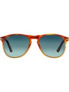 Persol 'po9649s' Sunglasses, Men's, Brown, Plastic