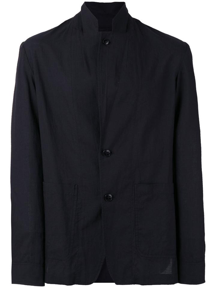 Ann Demeulemeester Grise Classic Blazer, Men's, Size: Large, Black, Cotton