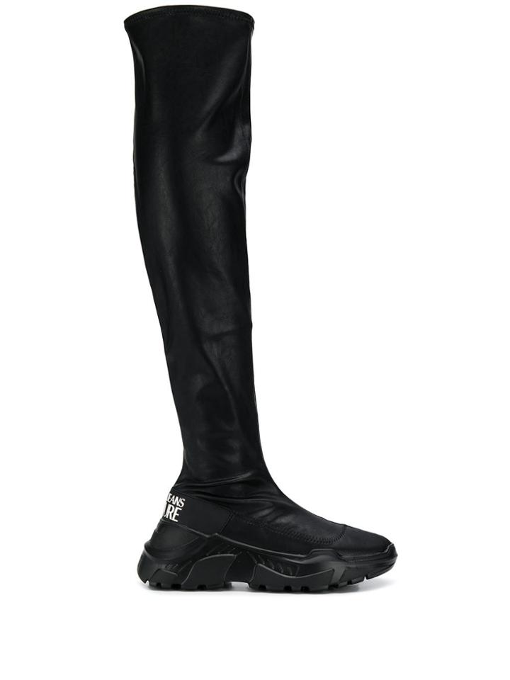 Versace Jeans Couture Knee-high Sporty Boots - Black