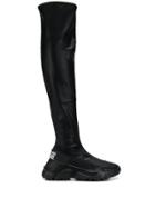 Versace Jeans Couture Knee-high Sporty Boots - Black