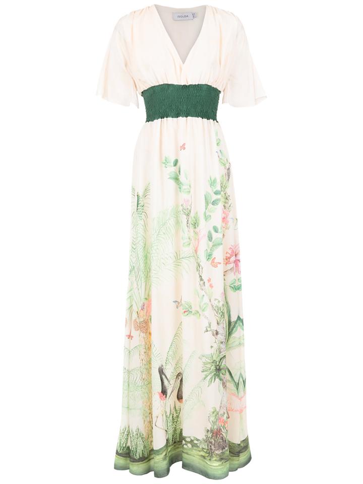 Isolda Noor Long Dress - Nude & Neutrals