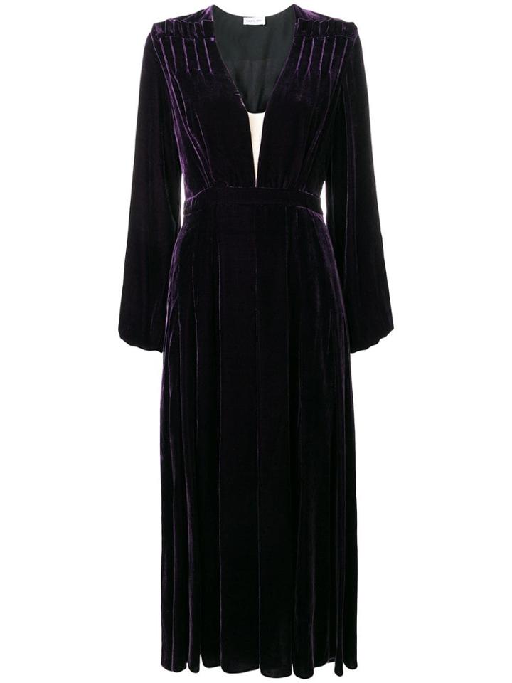 Raquel Diniz Loose Flared Dress - Purple