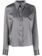 Styland Satin Shirt - Grey