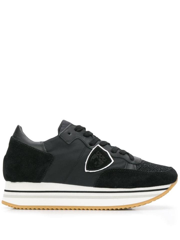 Philippe Model Platform Heel Sneakers - Black