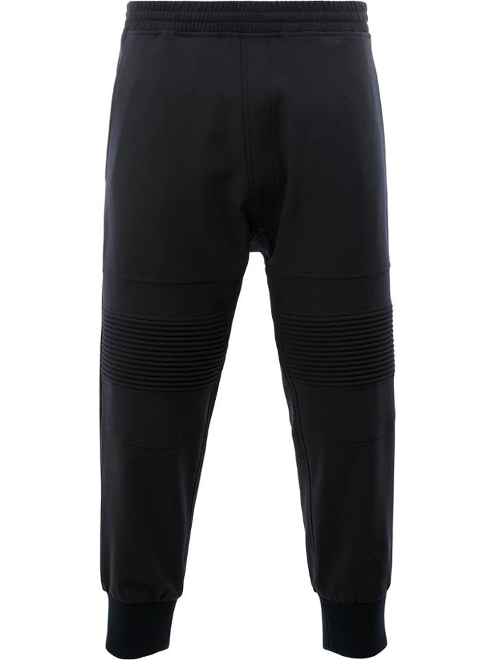 Neil Barrett Ribbed Knee Track Pants - Blue