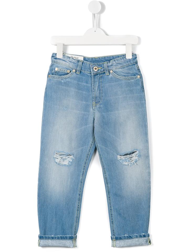 Dondup Kids - Distressed Knee Jeans - Kids - Cotton - 12 Yrs, Blue