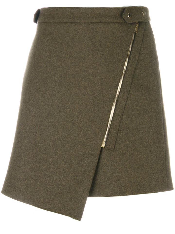 Vanessa Bruno Asymmetric Mini Skirt - Brown