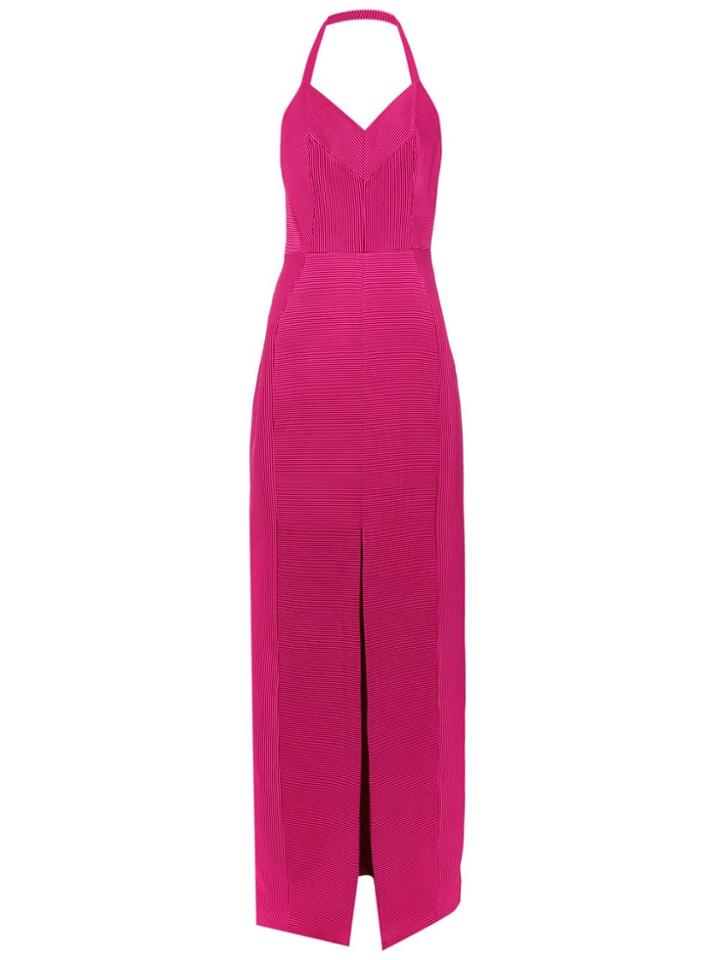 Tufi Duek Long Party Dress - Pink & Purple
