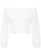 Olympiah Panelled Cropped Top - White