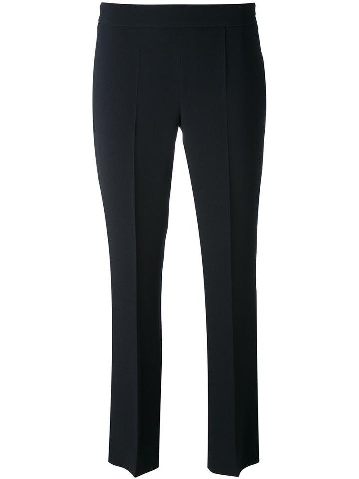 's Max Mara - Tailored Cropped Trousers - Women - Spandex/elastane/acetate/viscose - 38, Blue, Spandex/elastane/acetate/viscose