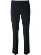 's Max Mara - Tailored Cropped Trousers - Women - Spandex/elastane/acetate/viscose - 38, Blue, Spandex/elastane/acetate/viscose