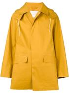 Mackintosh Oversized Hooded Coat - Yellow
