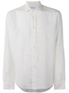 Etro Classic Shirt, Men's, Size: Medium, White, Linen/flax