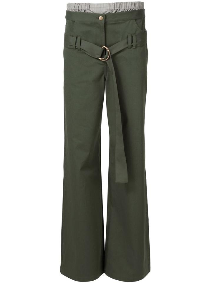 Rosie Assoulin Belted Straight Leg Trousers