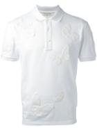Valentino - Butterfly Appliqué Polo Shirt - Men - Cotton - M, White, Cotton