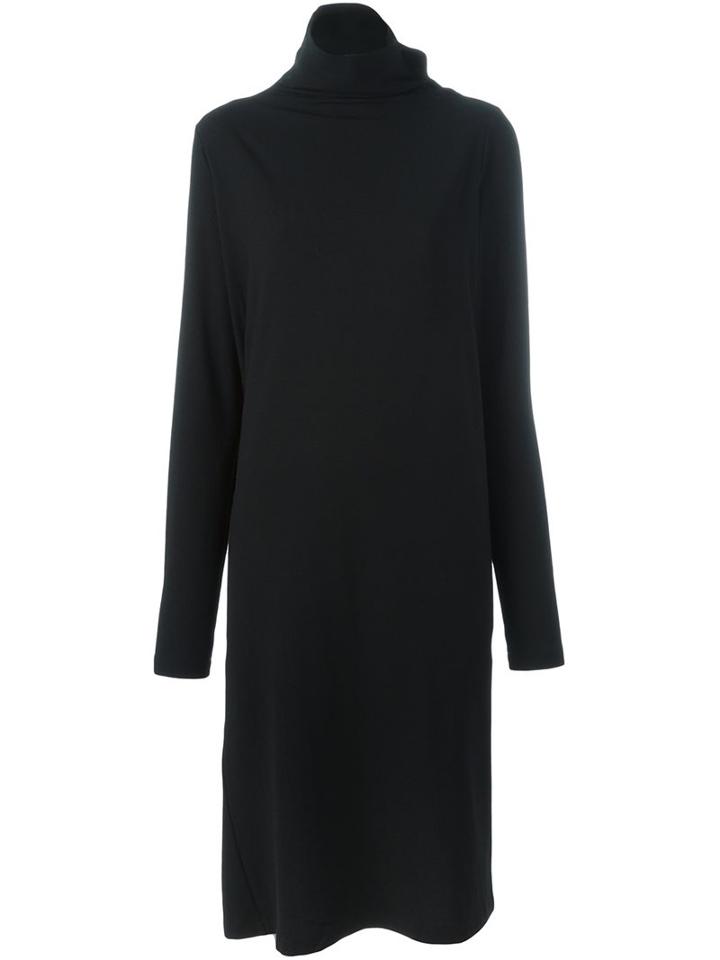 Ann Demeulemeester Turtle Neck Jumper Dress, Women's, Size: 36, Black, Nylon/spandex/elastane/virgin Wool