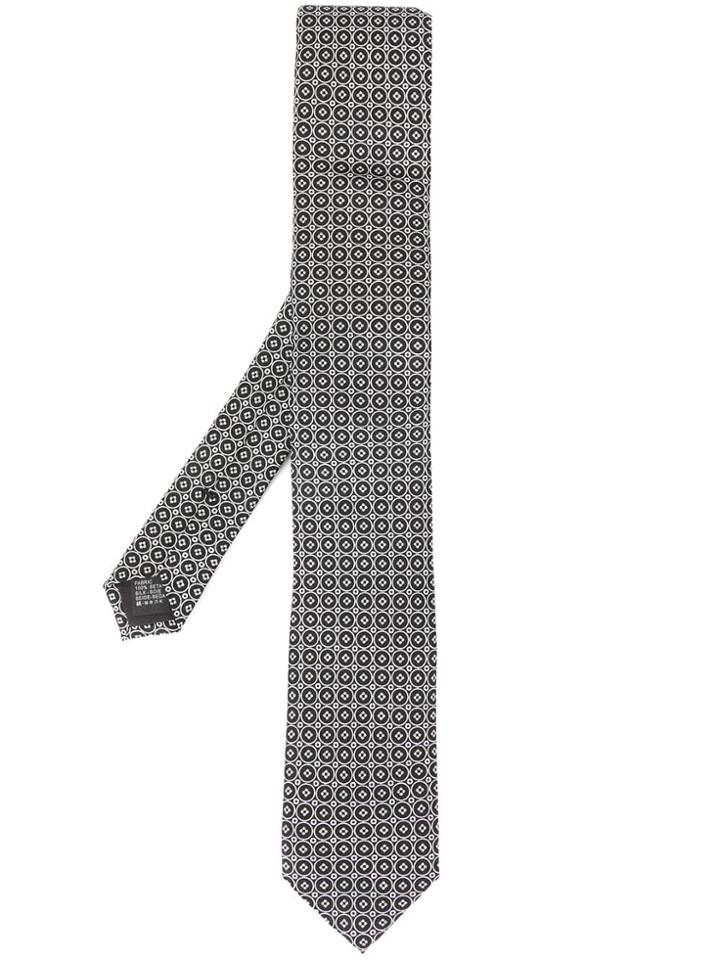 Dolce & Gabbana Geometric Print Tie - Black