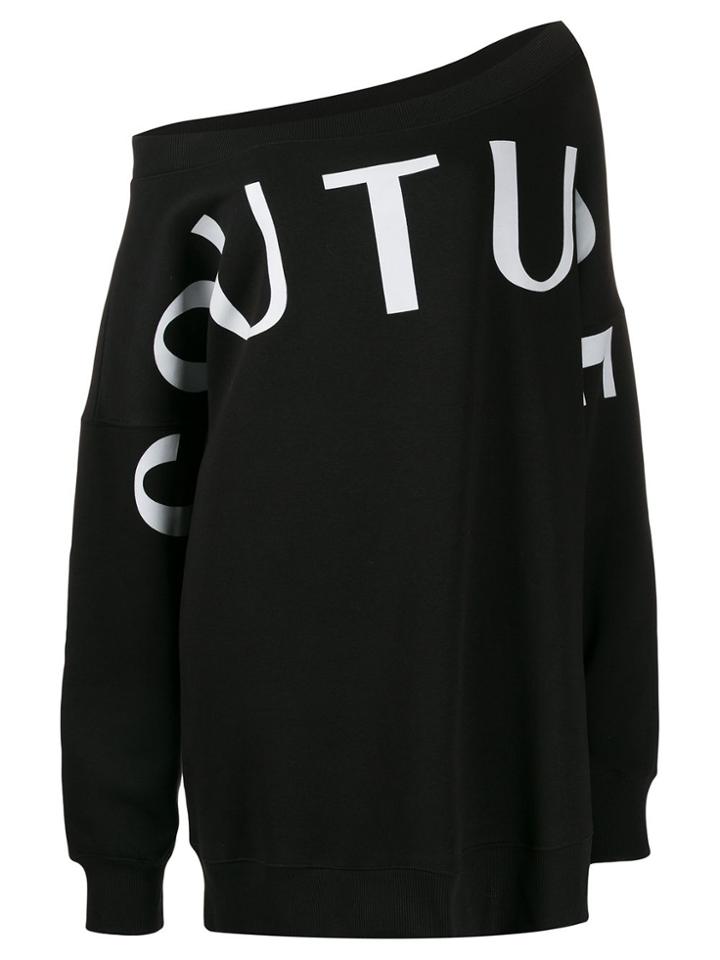 Versace Jeans Couture Off-shoulder Sweater Dress - Black