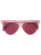 Alexander Mcqueen Eyewear Piercing Shield Sunglasses - Pink & Purple