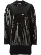 Emilio Pucci Sequin Embellished Hoodie, Women's, Size: Medium, Black, Cotton/sequin