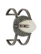 Camila Klein Strass Elizabeth Chopin Bangle - Black