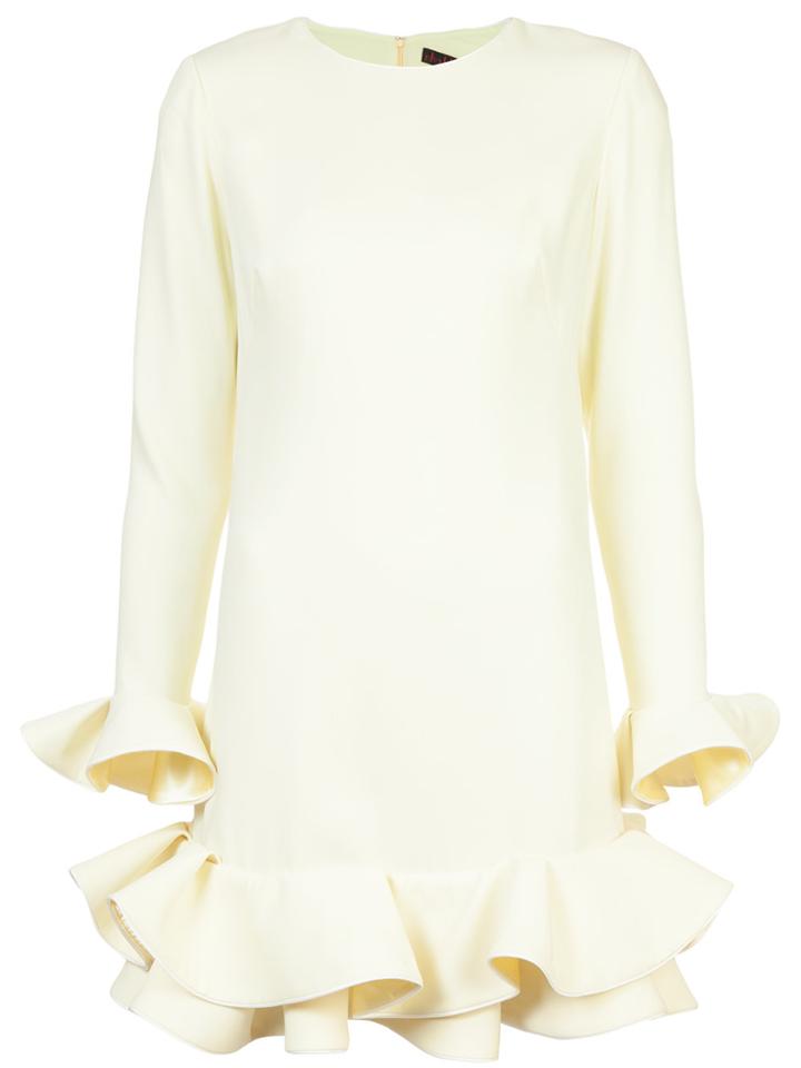 Nha Khanh Ruffled Hem Dress - Yellow & Orange