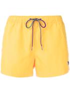 Paul Smith Zebra Logo Swim Shorts - Yellow & Orange