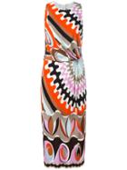 Emilio Pucci Sleeveless Printed Dress, Women's, Size: 44, Silk/spandex/elastane/viscose