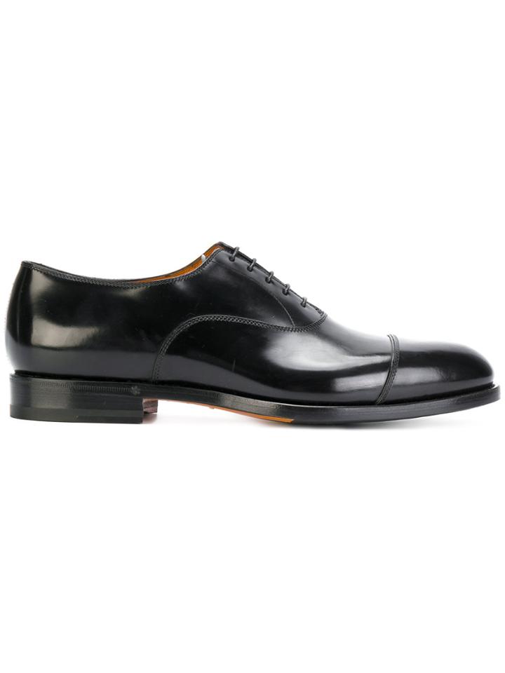 Santoni Lace-up Loafers - Black