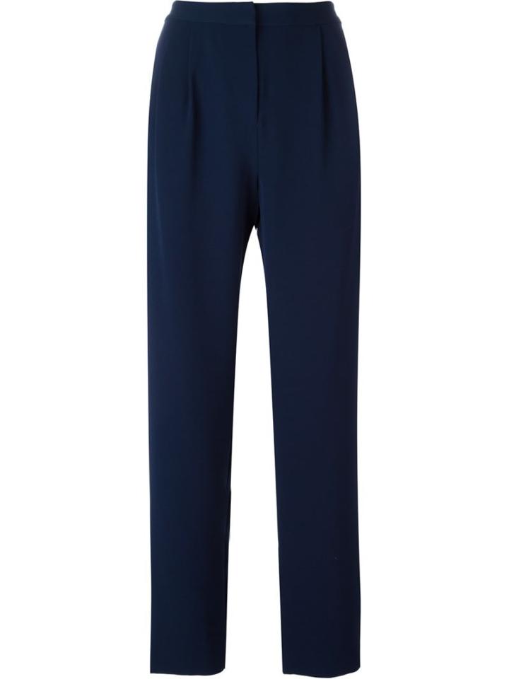 Diane Von Furstenberg Tailored Trousers, Women's, Size: 8, Blue, Polyester/triacetate
