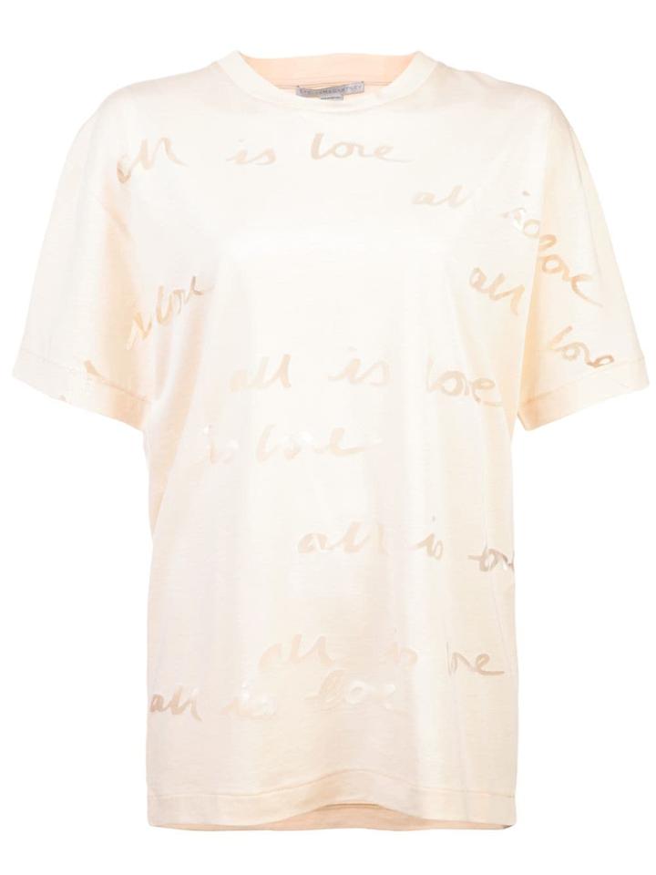 Stella Mccartney Crew Neck T-shirt - Neutrals